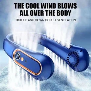 Mini ventilateur de cou suspendu portable numérique